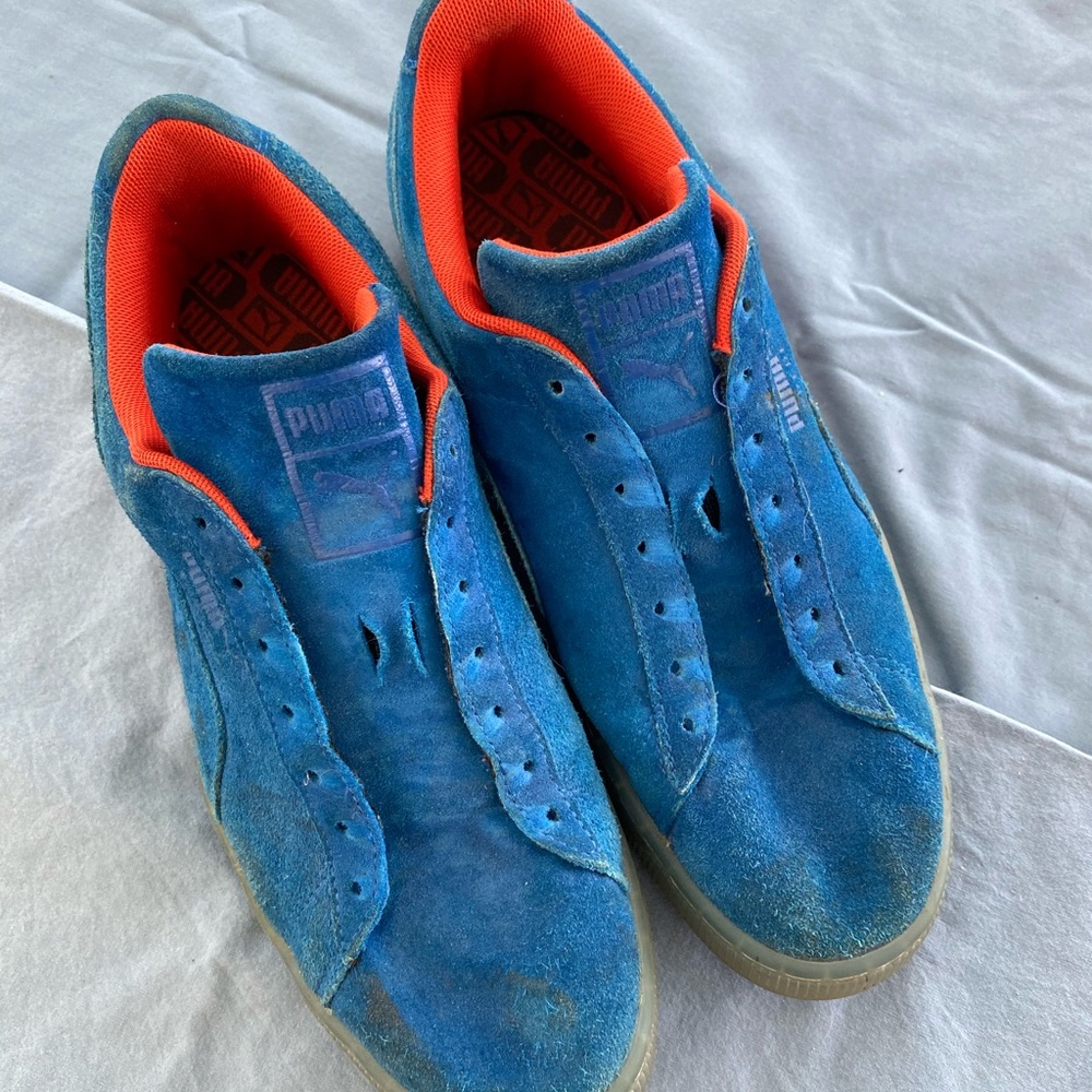 Blue Orange Suede Puma 🧵🧶